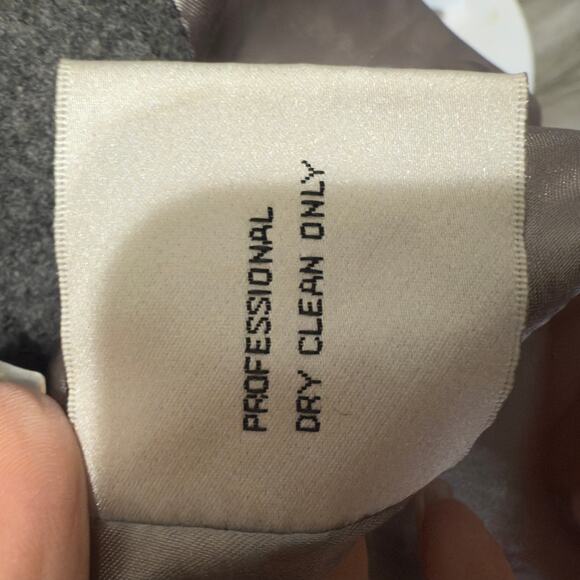 Kenneth Cole size 10 gray wool Peacoat, classic, wool blend office career SI-051 - Picture 12 of 13